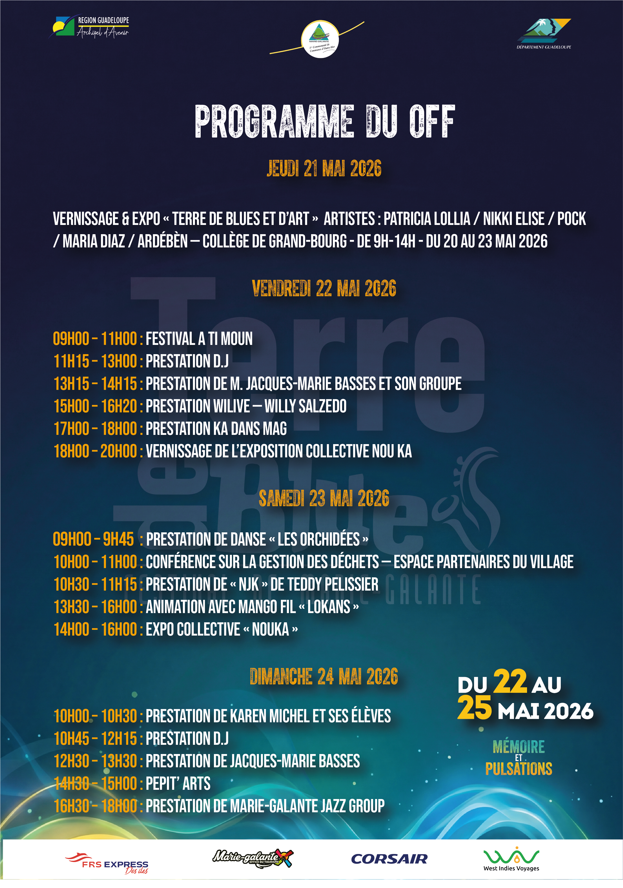 programme off terre de blues 2026